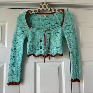 Urban Outfitters Crochet Sweater Crop Top